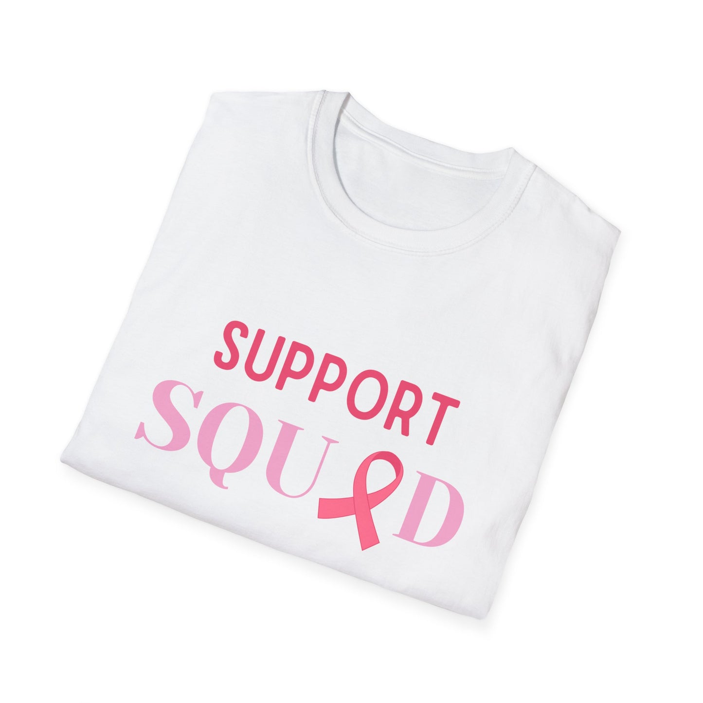 Breast Cancer Support Squad, Breast Cancer Tee, Breast Cancer Awareness, Unisex Softstyle T-Shirt